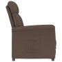 Brown Faux Suede Leather Recliner by vidaXL, Armchairs - Ref: Foro24-289764, Price: 183,10 €, Discount: %