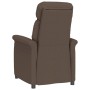 Brown Faux Suede Leather Recliner by vidaXL, Armchairs - Ref: Foro24-289764, Price: 183,10 €, Discount: %