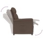 Brown Faux Suede Leather Recliner by vidaXL, Armchairs - Ref: Foro24-289764, Price: 183,10 €, Discount: %