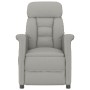 Sillón reclinable de piel de ante artificial gris claro de vidaXL, Sillones - Ref: Foro24-289766, Precio: 183,10 €, Descuento: %