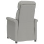 Sillón reclinable de piel de ante artificial gris claro de vidaXL, Sillones - Ref: Foro24-289766, Precio: 183,10 €, Descuento: %