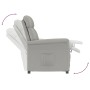 Sillón reclinable de piel de ante artificial gris claro de vidaXL, Sillones - Ref: Foro24-289766, Precio: 183,10 €, Descuento: %