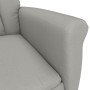 Sillón reclinable de piel de ante artificial gris claro de vidaXL, Sillones - Ref: Foro24-289766, Precio: 183,10 €, Descuento: %