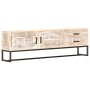 Weißer TV-Schrank aus massivem Akazienholz, 140 x 30 x 45 cm von vidaXL, TV-Möbel - Ref: Foro24-287328, Preis: 264,11 €, Raba...