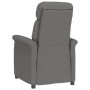 Sillón reclinable de piel de ante artificial gris oscuro de vidaXL, Sillones - Ref: Foro24-289767, Precio: 183,73 €, Descuent...