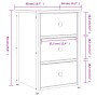 Mesita de noche madera de ingeniería roble Sonoma 40x36x60 cm de vidaXL, Mesitas de noche - Ref: Foro24-825995, Precio: 64,28...