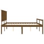 Cama personas mayores cabecero madera marrón miel 200x200 cm de vidaXL, Camas y somieres - Ref: Foro24-3195504, Precio: 193,9...