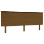 Elderly bed with honey brown wooden headboard 200x200 cm by vidaXL, Beds and slatted bases - Ref: Foro24-3195504, Price: 193,...