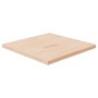 Tablero de mesa cuadrada madera de roble sin tratar 80x80x4 cm