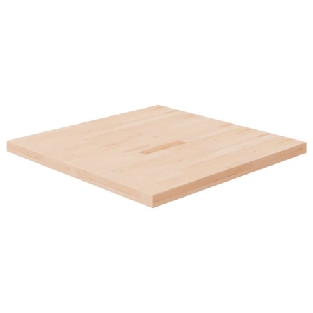 Tablero de mesa cuadrada madera de roble sin tratar 80x80x4 cm