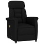 Sillón de masaje reclinable de piel de ante artificial negro de vidaXL, Sillones de masaje eléctricos - Ref: Foro24-289774, P...