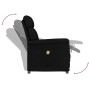 Sillón de masaje reclinable de piel de ante artificial negro de vidaXL, Sillones de masaje eléctricos - Ref: Foro24-289774, P...