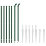 Wire fence with anchor spikes green 1x10 m by vidaXL, fence panels - Ref: Foro24-154113, Price: 106,99 €, Discount: %