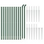 Cerca de alambre con pinchos de anclaje verde 1,1x25 m de vidaXL, Paneles de vallas - Ref: Foro24-154122, Precio: 210,98 €, D...