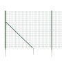 Cerca de alambre con pinchos de anclaje verde 2x10 m de vidaXL, Paneles de vallas - Ref: Foro24-154118, Precio: 155,99 €, Des...