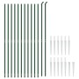 Wire fence with anchor spikes green 1.4x25 m by vidaXL, fence panels - Ref: Foro24-154123, Price: 232,73 €, Discount: %