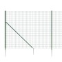 Wire fence with anchor spikes green 1.4x25 m by vidaXL, fence panels - Ref: Foro24-154123, Price: 232,73 €, Discount: %