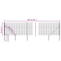 Wire fence with anchor spikes anthracite gray 0.8x10 m by vidaXL, fence panels - Ref: Foro24-154256, Price: 93,92 €, Discount: %