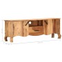 Solid sheesham wood TV cabinet 115x30x42 cm by vidaXL, TV Furniture - Ref: Foro24-287337, Price: 215,57 €, Discount: %