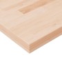 Tablero de mesa cuadrada madera de roble sin tratar 80x80x4 cm