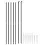 Wire fence with anchor spikes anthracite gray 1.8x10 m by vidaXL, fence panels - Ref: Foro24-154261, Price: 147,22 €, Discoun...