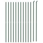 Wire fence with green flange 1.6x25 m by vidaXL, fence panels - Ref: Foro24-154156, Price: 221,36 €, Discount: %