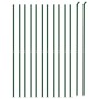 Wire fence with green flange 2.2x25 m by vidaXL, fence panels - Ref: Foro24-154159, Price: 292,99 €, Discount: %