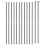 Wire fence with anthracite gray flange 1.4x25 m by vidaXL, fence panels - Ref: Foro24-154299, Price: 130,67 €, Discount: %