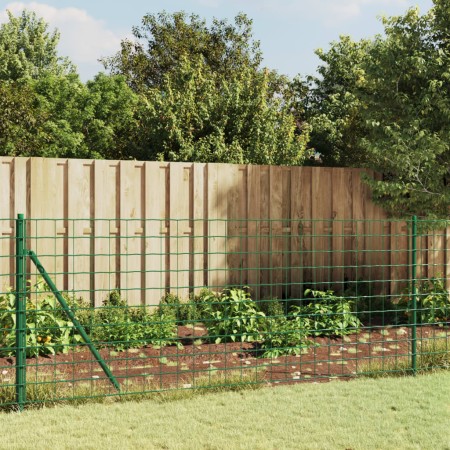 Wire fence with green flange 1.1x25 m by vidaXL, fence panels - Ref: Foro24-154186, Price: 135,58 €, Discount: %