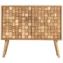 Aparador de madera maciza de acacia 75x35x65 cm de vidaXL, Aparadores - Ref: Foro24-287439, Precio: 196,04 €, Descuento: %