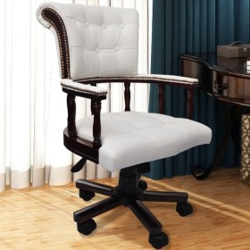 Silla de oficina giratoria blanca de vidaXL, Sillas de oficina - Ref: Foro24-20041, Precio: 287,99 €, Descuento: %