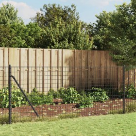 Wire fence with anthracite gray flange 1x25 m by vidaXL, fence panels - Ref: Foro24-154297, Price: 91,71 €, Discount: %