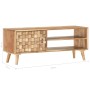 Solid acacia wood TV stand 100x35x40 cm by vidaXL, TV Furniture - Ref: Foro24-287442, Price: 136,99 €, Discount: %