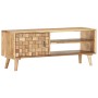 Solid acacia wood TV stand 100x35x40 cm by vidaXL, TV Furniture - Ref: Foro24-287442, Price: 136,99 €, Discount: %