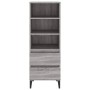 Tall gray Sonoma plywood sideboard 40x36x110 cm by vidaXL, Sideboards - Ref: Foro24-821250, Price: 61,99 €, Discount: %