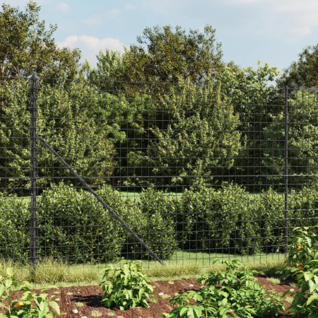 Wire fence with anthracite gray flange 2x25 m by vidaXL, fence panels - Ref: Foro24-154318, Price: 153,26 €, Discount: %