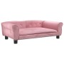 Cama para perros de terciopelo rosa 95x55x30 cm de vidaXL, Camas para perros - Ref: Foro24-171813, Precio: 87,64 €, Descuento: %