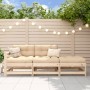 3-piece garden sofa set with solid wood cushions by vidaXL, Modular outdoor sofas - Ref: Foro24-825597, Price: 256,53 €, Disc...