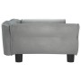 Light gray velvet dog bed 95x55x30 cm by vidaXL, Beds for dogs - Ref: Foro24-171811, Price: 77,00 €, Discount: %