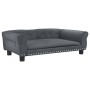 Dark gray velvet dog bed 95x55x30 cm by vidaXL, Beds for dogs - Ref: Foro24-171812, Price: 79,93 €, Discount: %