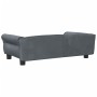 Dark gray velvet dog bed 95x55x30 cm by vidaXL, Beds for dogs - Ref: Foro24-171812, Price: 79,93 €, Discount: %