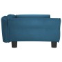 Blue velvet dog bed 95x55x30 cm by vidaXL, Beds for dogs - Ref: Foro24-171810, Price: 79,63 €, Discount: %