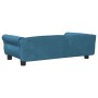 Blue velvet dog bed 95x55x30 cm by vidaXL, Beds for dogs - Ref: Foro24-171810, Price: 79,63 €, Discount: %