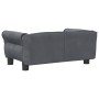 Cama para perros de terciopelo gris oscuro 70x45x30 cm de vidaXL, Camas para perros - Ref: Foro24-171826, Precio: 64,55 €, De...