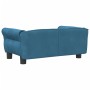 Blue velvet dog bed 70x45x30 cm by vidaXL, Beds for dogs - Ref: Foro24-171824, Price: 63,94 €, Discount: %