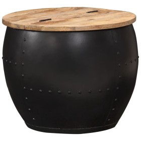 Round solid mango wood coffee table 53x43 cm by vidaXL, Coffee table - Ref: Foro24-287484, Price: 179,99 €, Discount: %