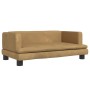 Brown velvet dog bed 80x45x30 cm by vidaXL, Beds for dogs - Ref: Foro24-171899, Price: 74,55 €, Discount: %