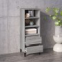 Tall gray Sonoma plywood sideboard 40x36x110 cm by vidaXL, Sideboards - Ref: Foro24-821250, Price: 61,99 €, Discount: %