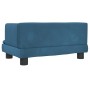 Blue velvet dog bed 60x40x30 cm by vidaXL, Beds for dogs - Ref: Foro24-171906, Price: 61,14 €, Discount: %