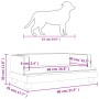 Cama para perros de terciopelo gris claro 80x45x30 cm de vidaXL, Camas para perros - Ref: Foro24-171895, Precio: 75,58 €, Des...